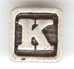 1 9mm Silver Slider - Letter "K"